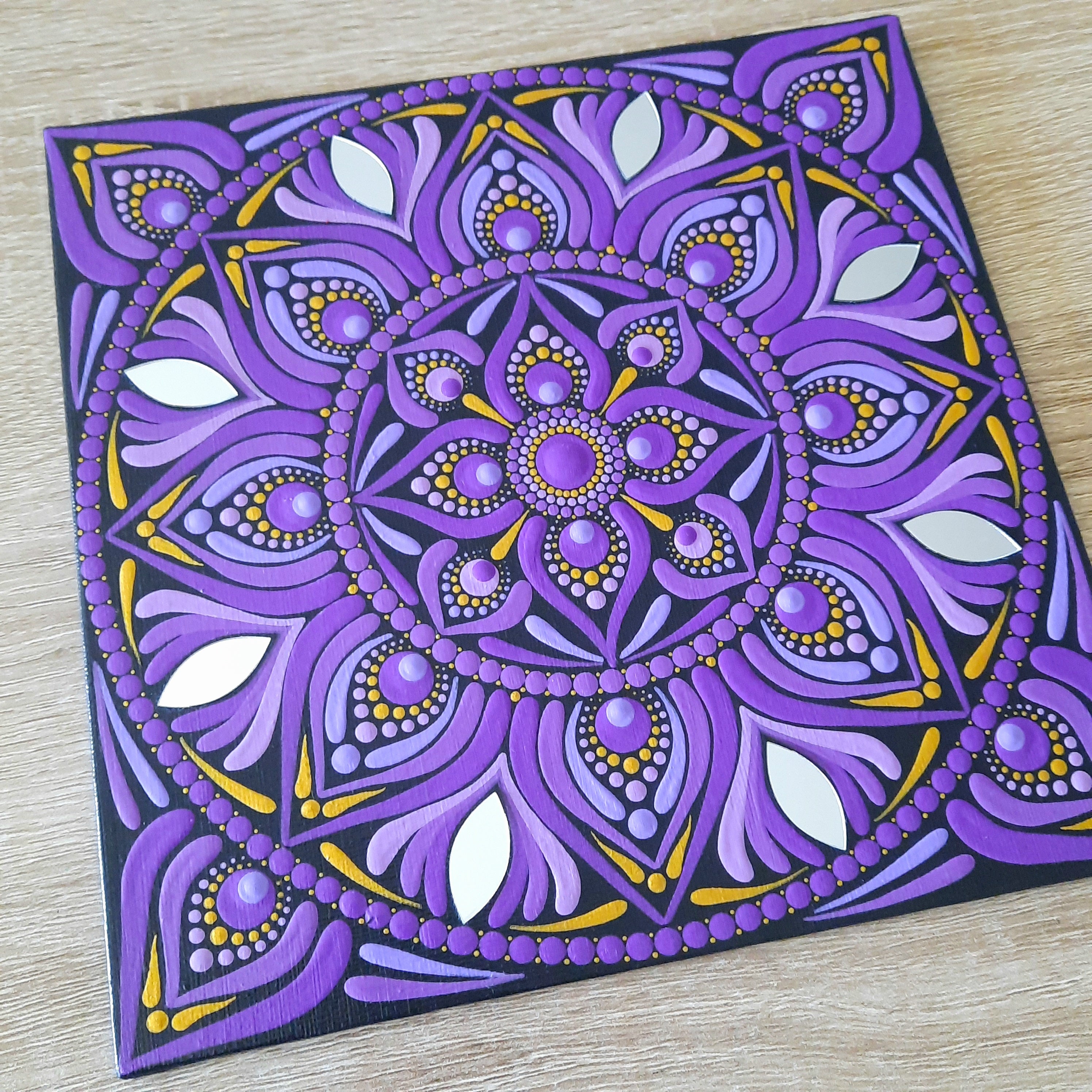 8" Purple Mandala