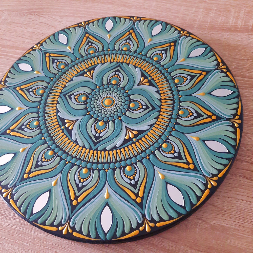 12" Eucalyptus Green Mandala
