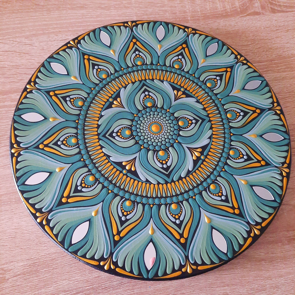 12" Eucalyptus Green Mandala