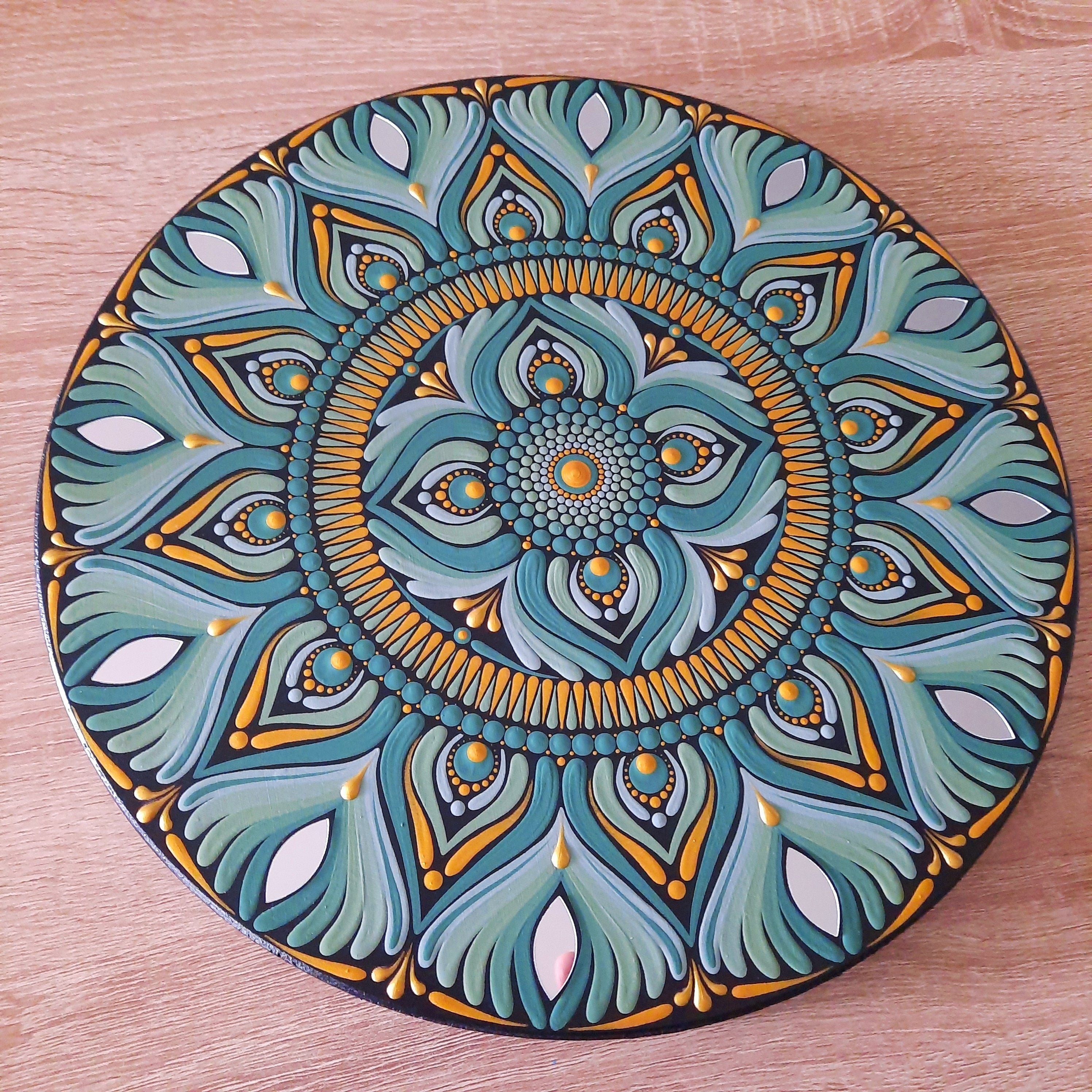 12" Eucalyptus Green Mandala