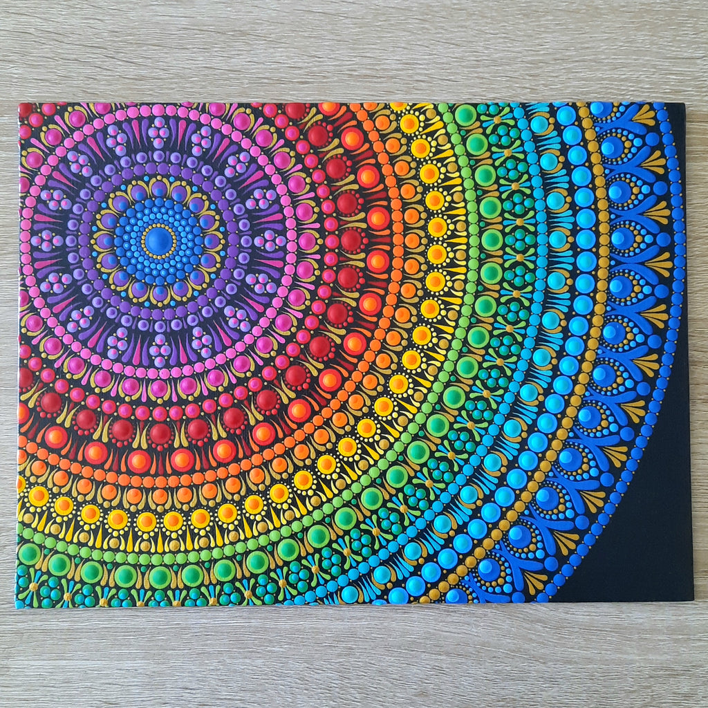 9x12" Rainbow Mandala