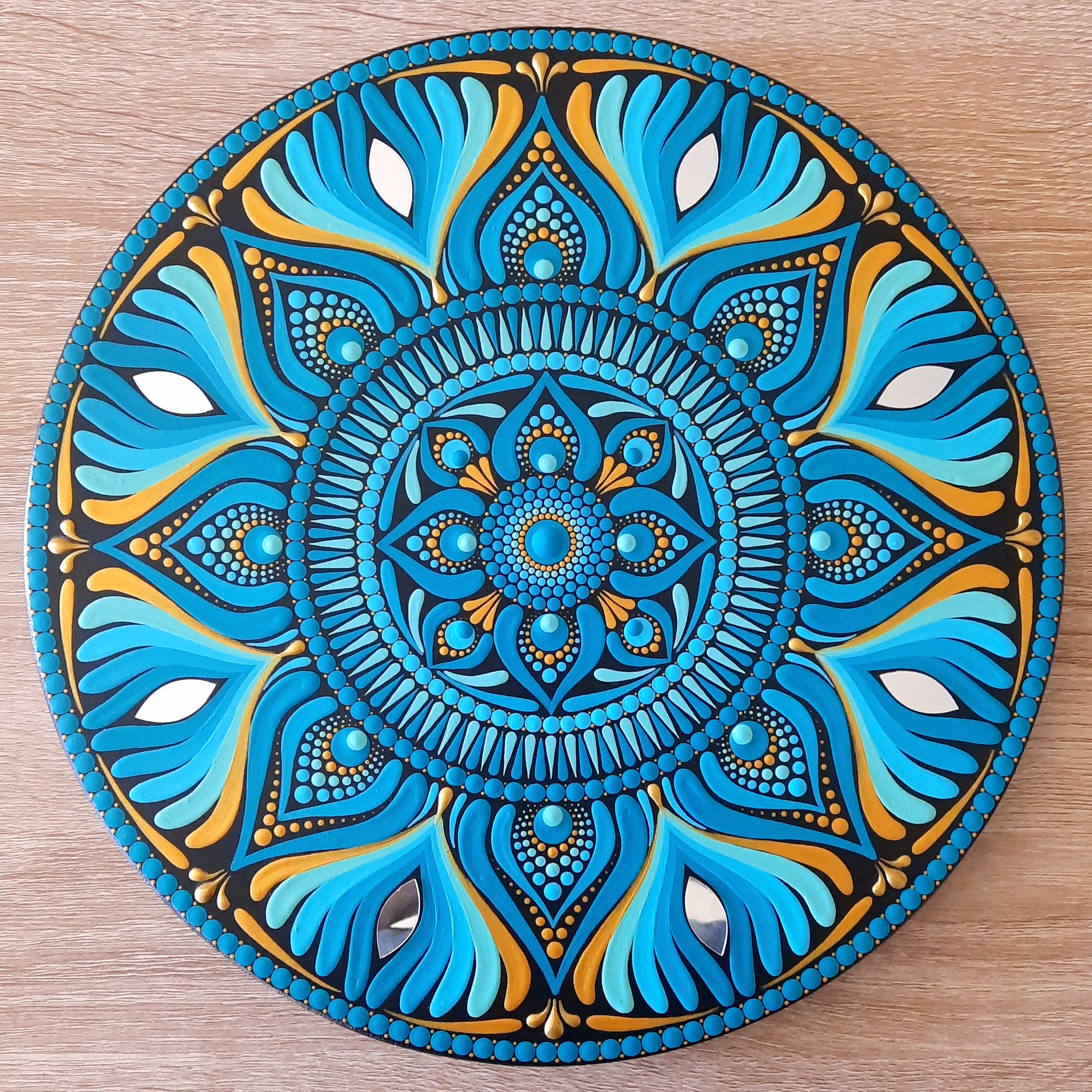 12" Turquoise Mandala