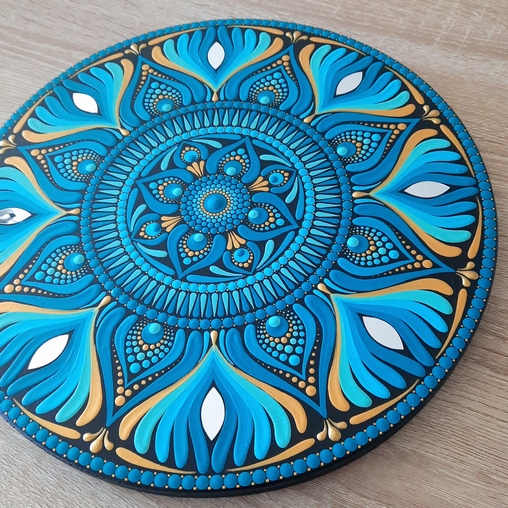 12" Turquoise Mandala