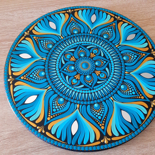 12" Turquoise Mandala