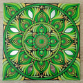 8" Citron Green Mandala