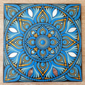 8" Moody Blue Mandala