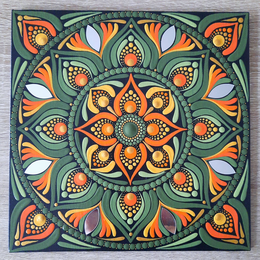8" Retro Mandala