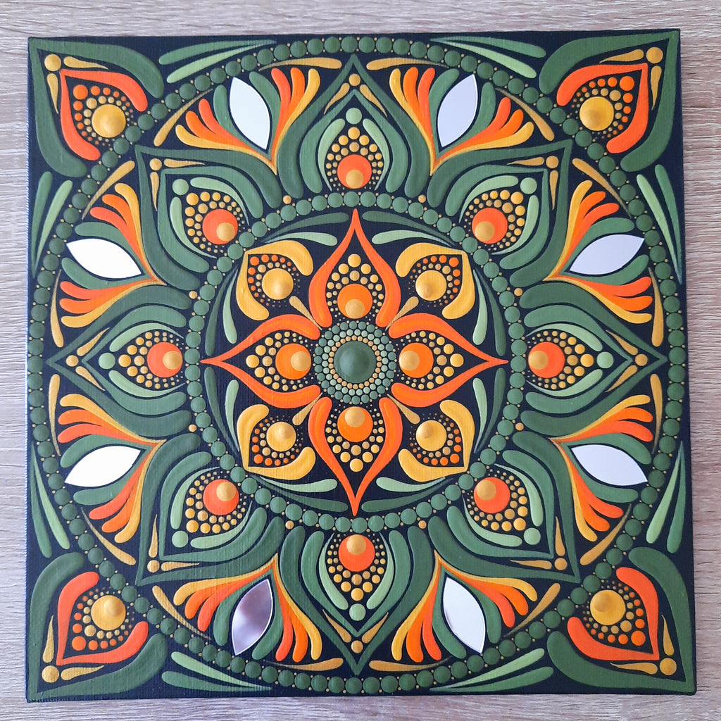 8" Retro Mandala