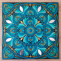 8" Teal Mandala