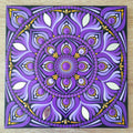8" Purple Mandala