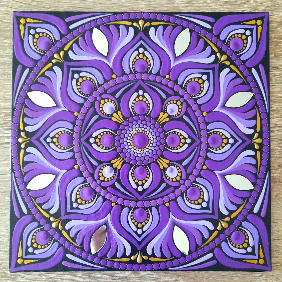 8" Purple Mandala