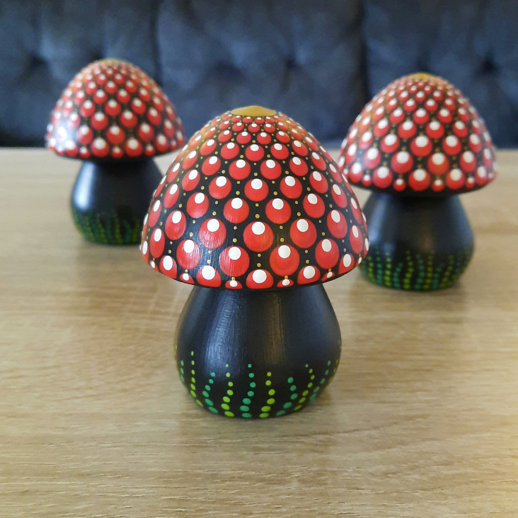 Small Red Cap Mushroom