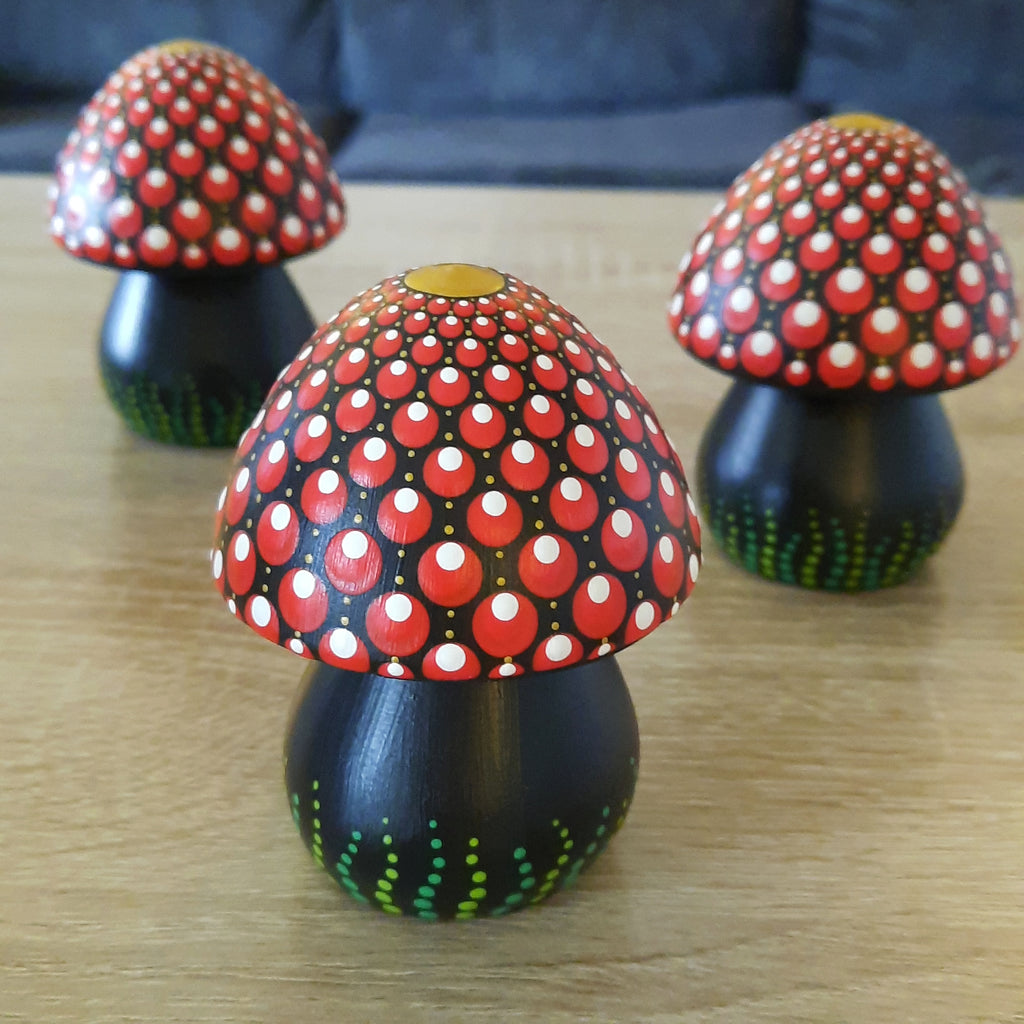 Small Red Cap Mushroom