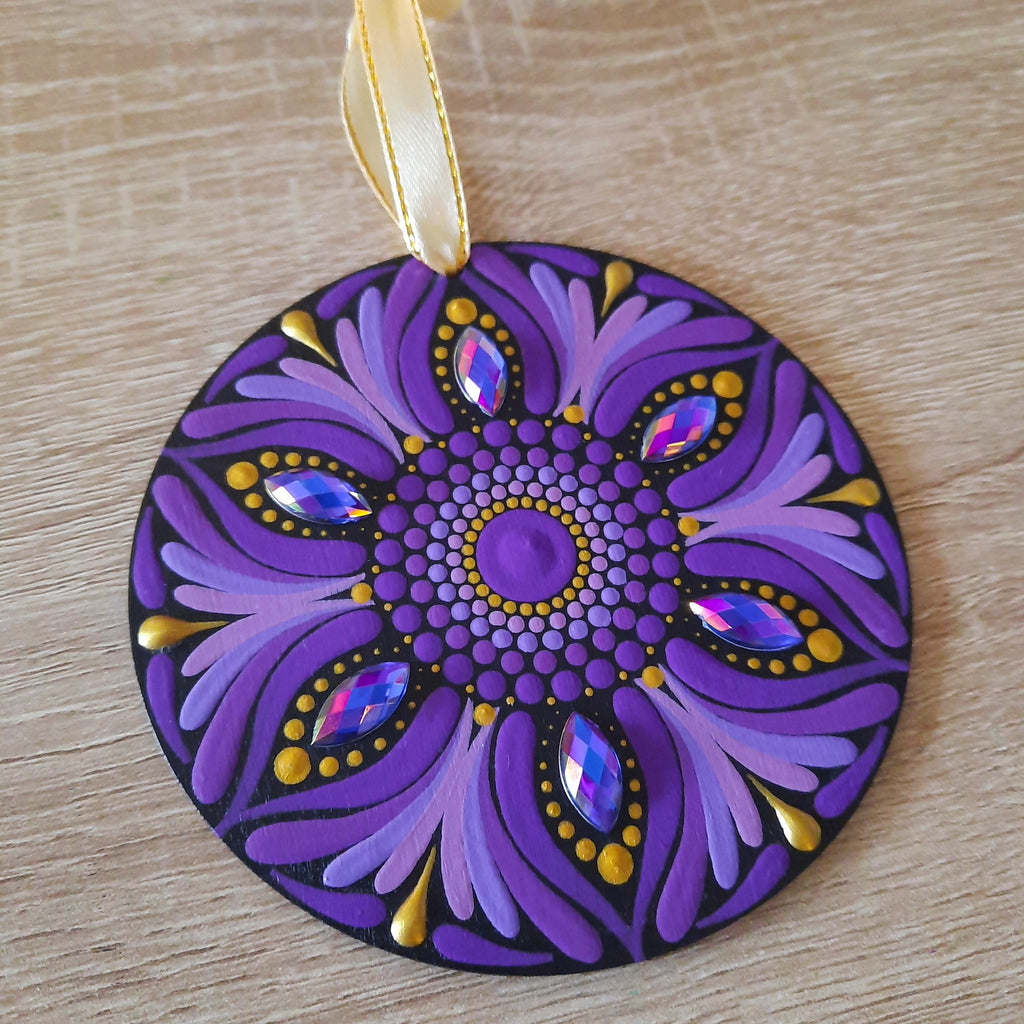 Purple Mandala Ornament