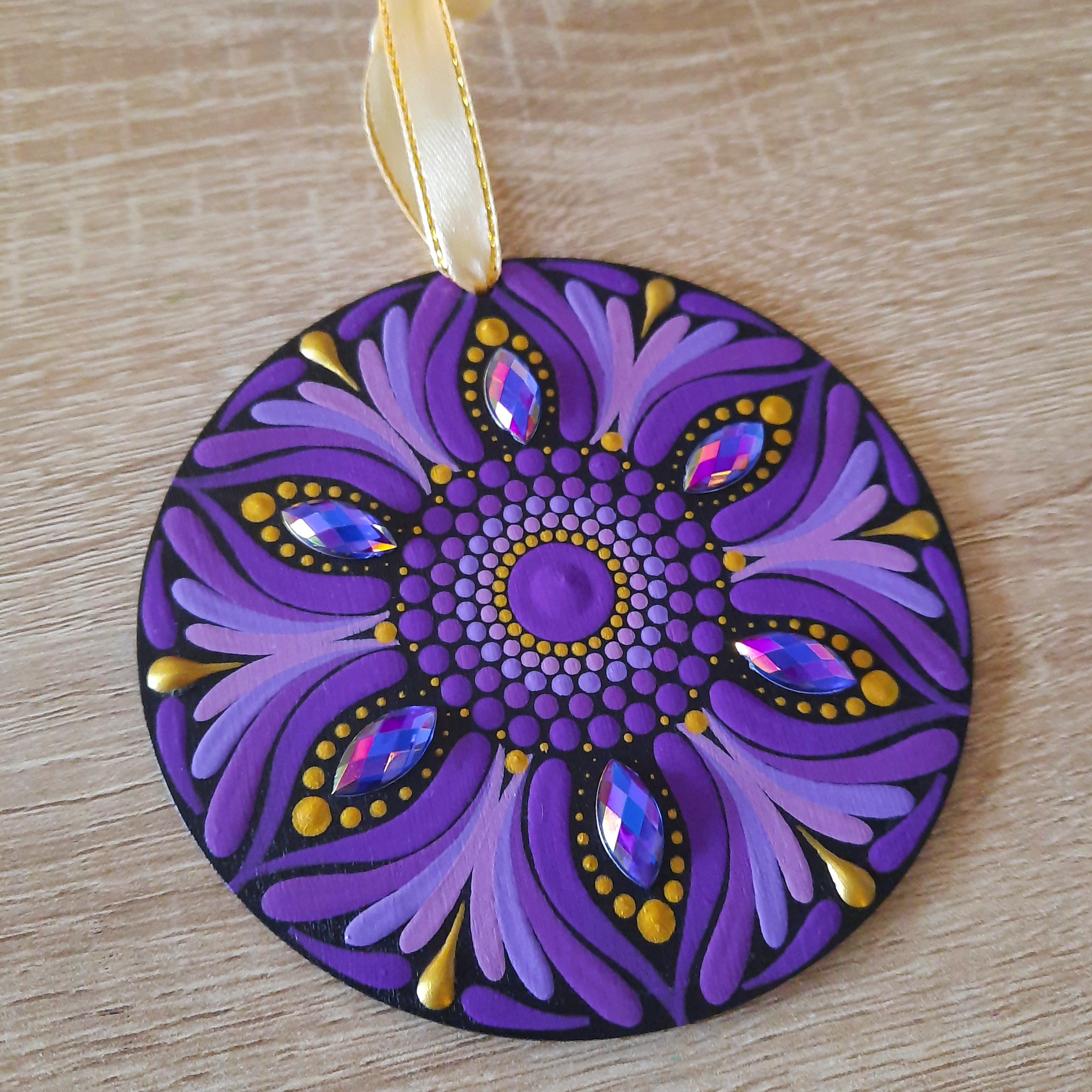 Purple Mandala Ornament