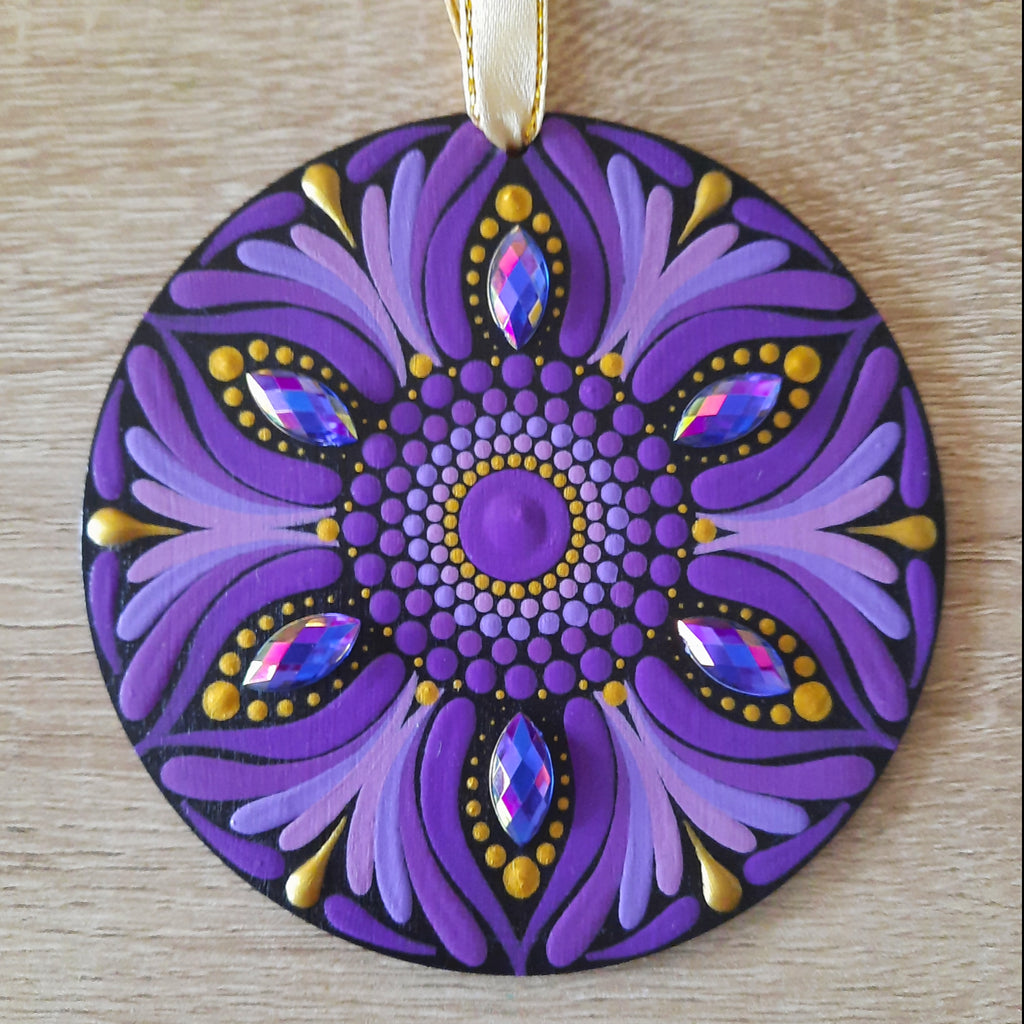Purple Mandala Ornament
