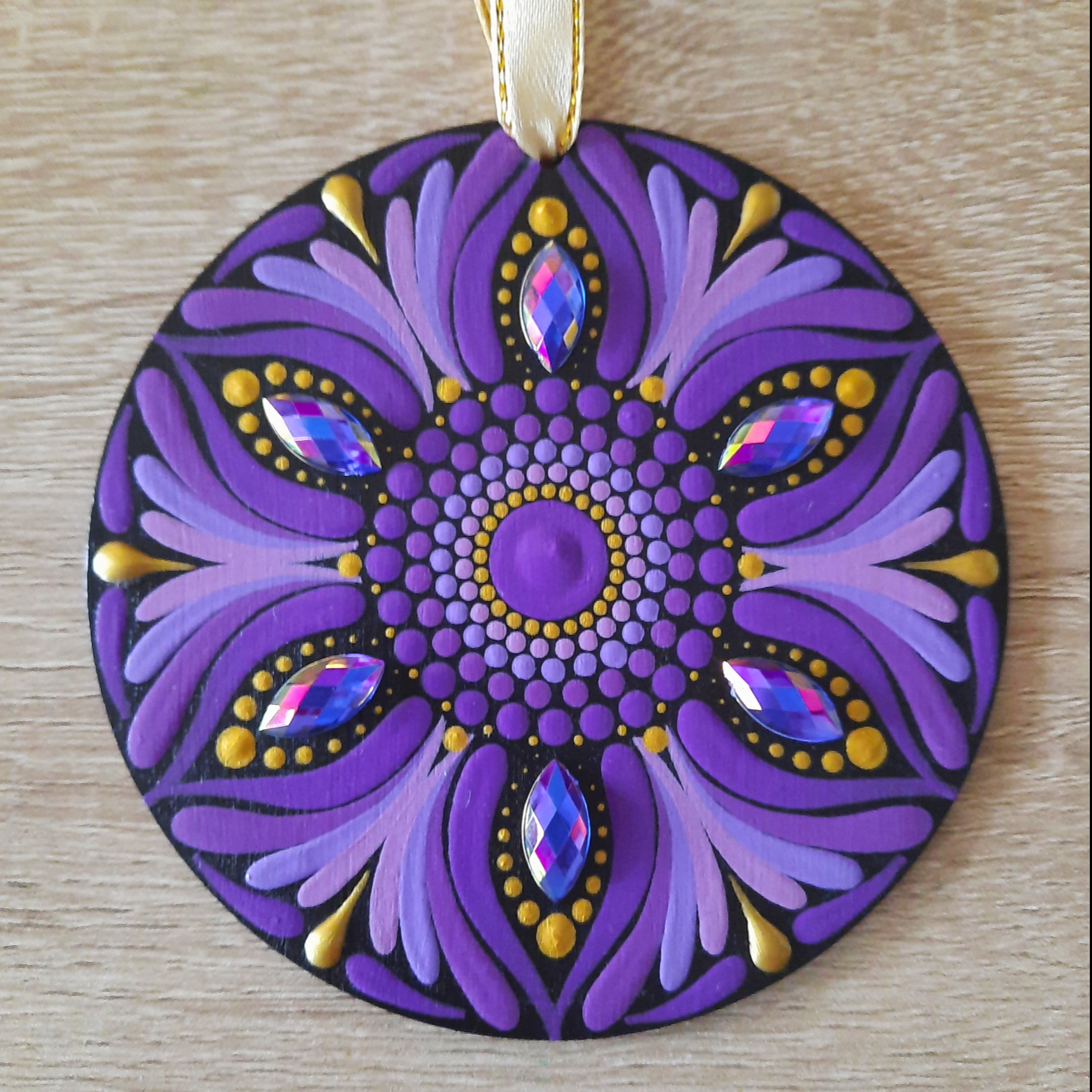 Purple Mandala Ornament