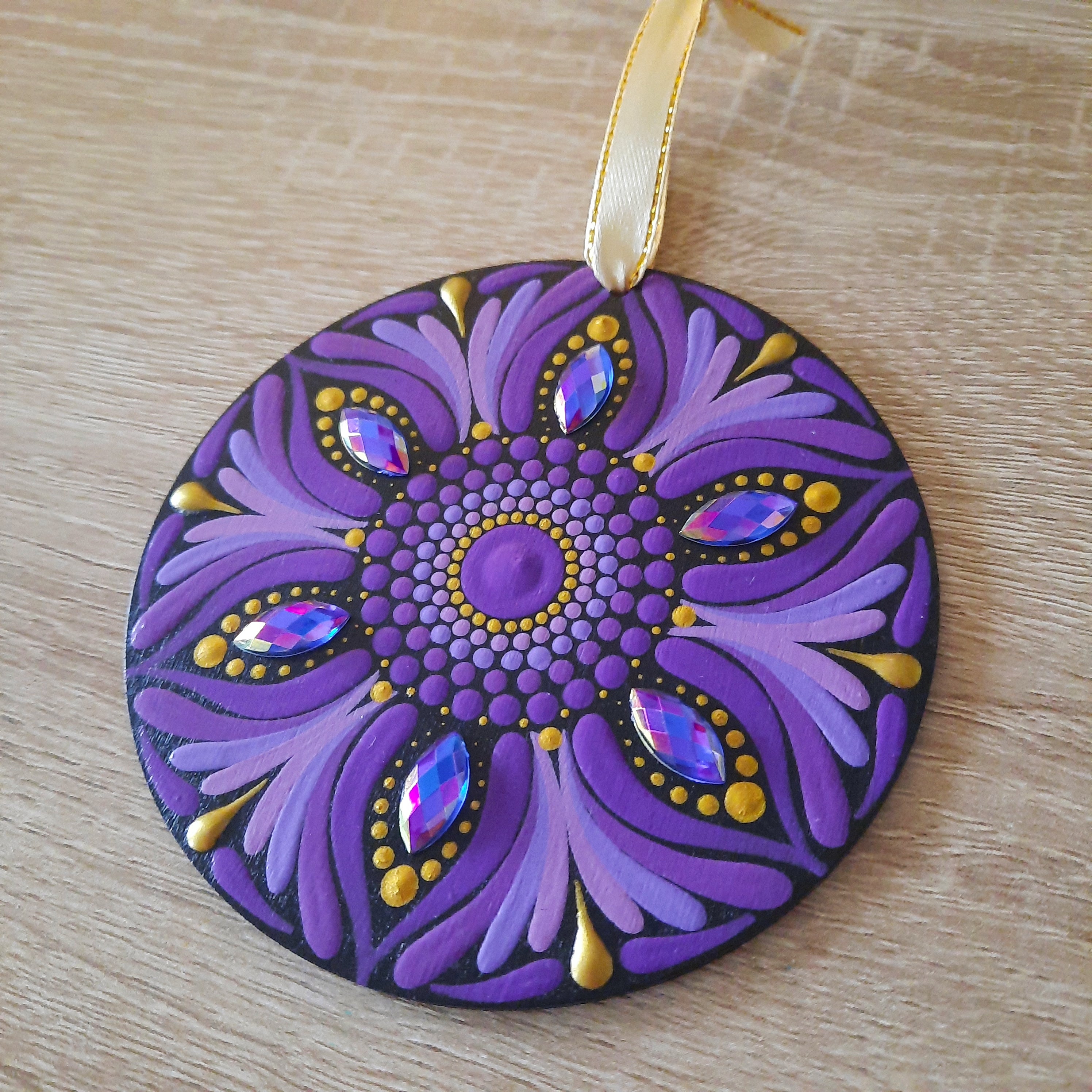 Purple Mandala Ornament