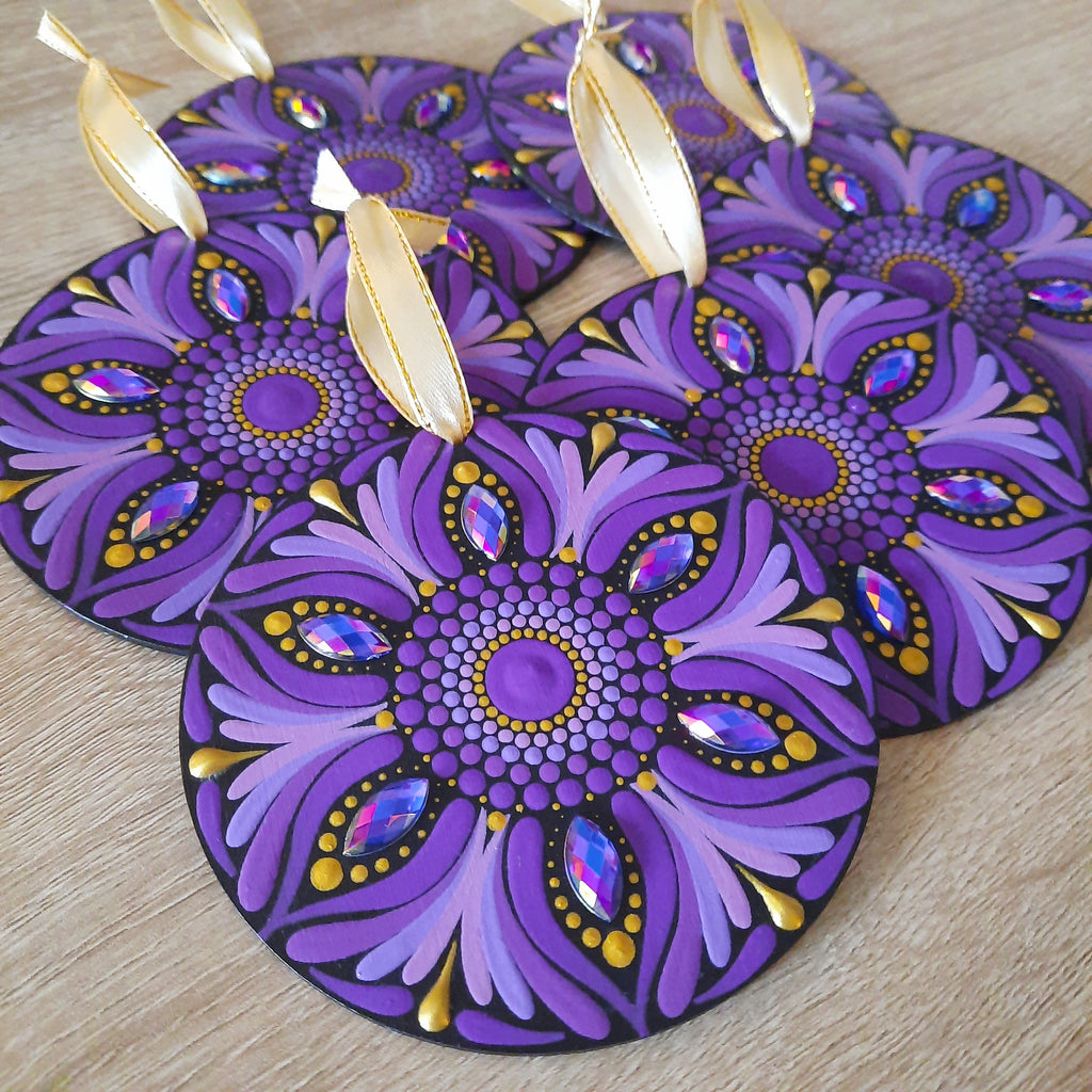 Purple Mandala Ornament