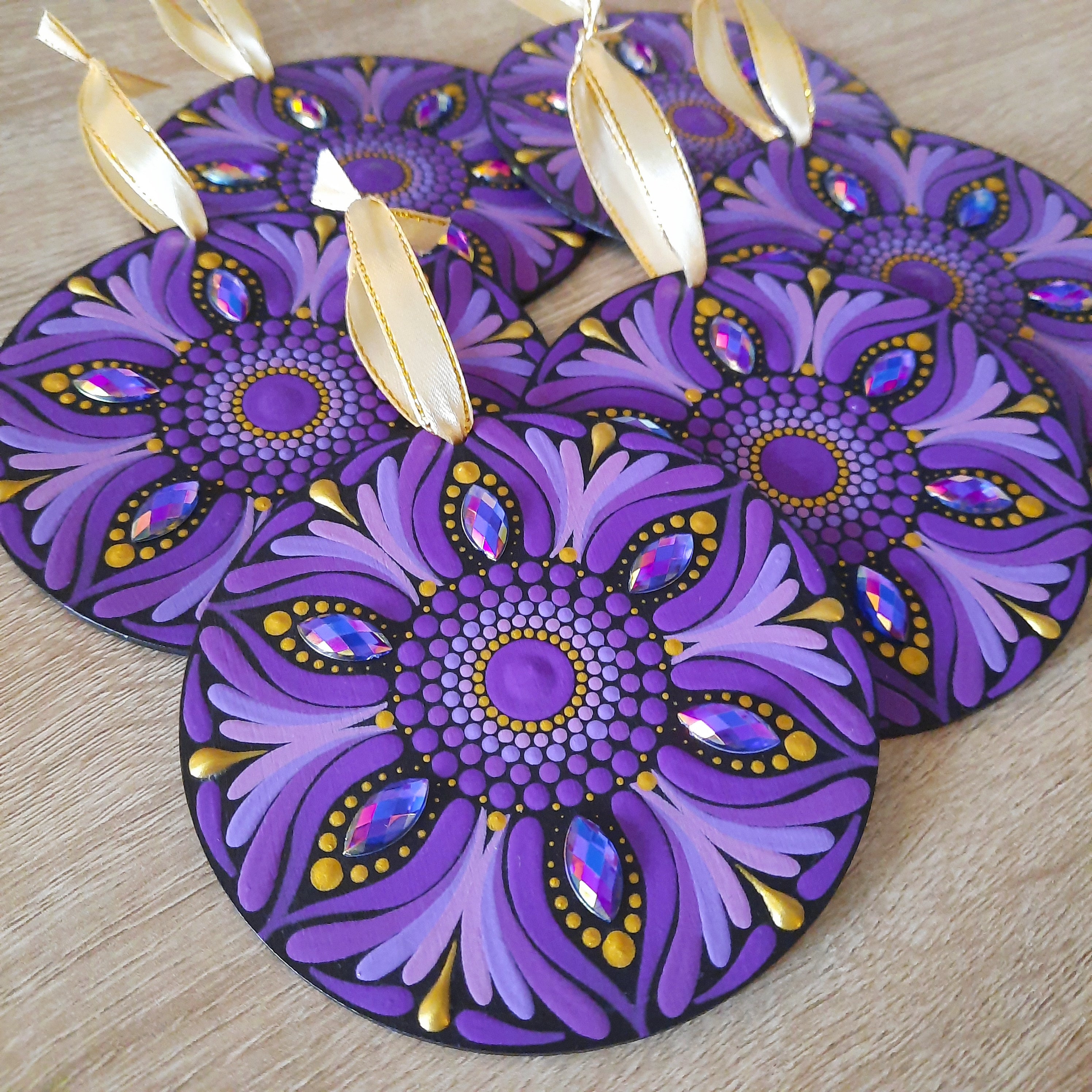 Purple Mandala Ornament
