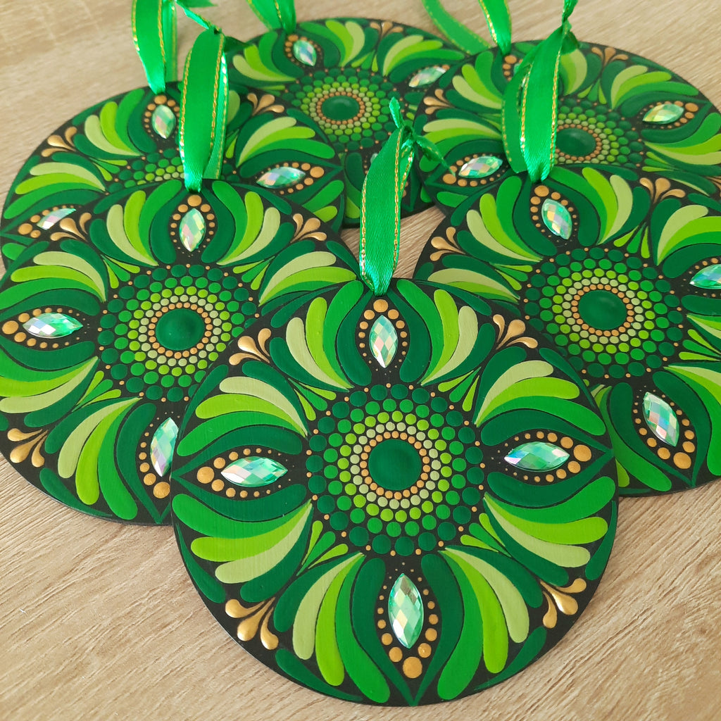 Green Mandala Ornament