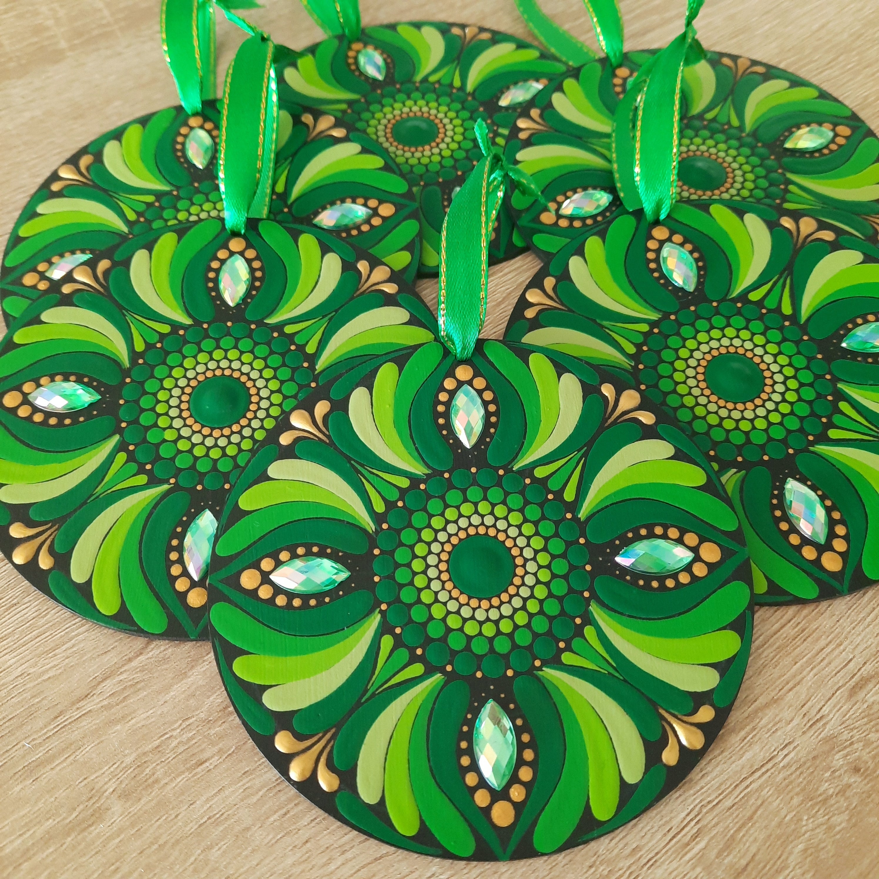 Green Mandala Ornament