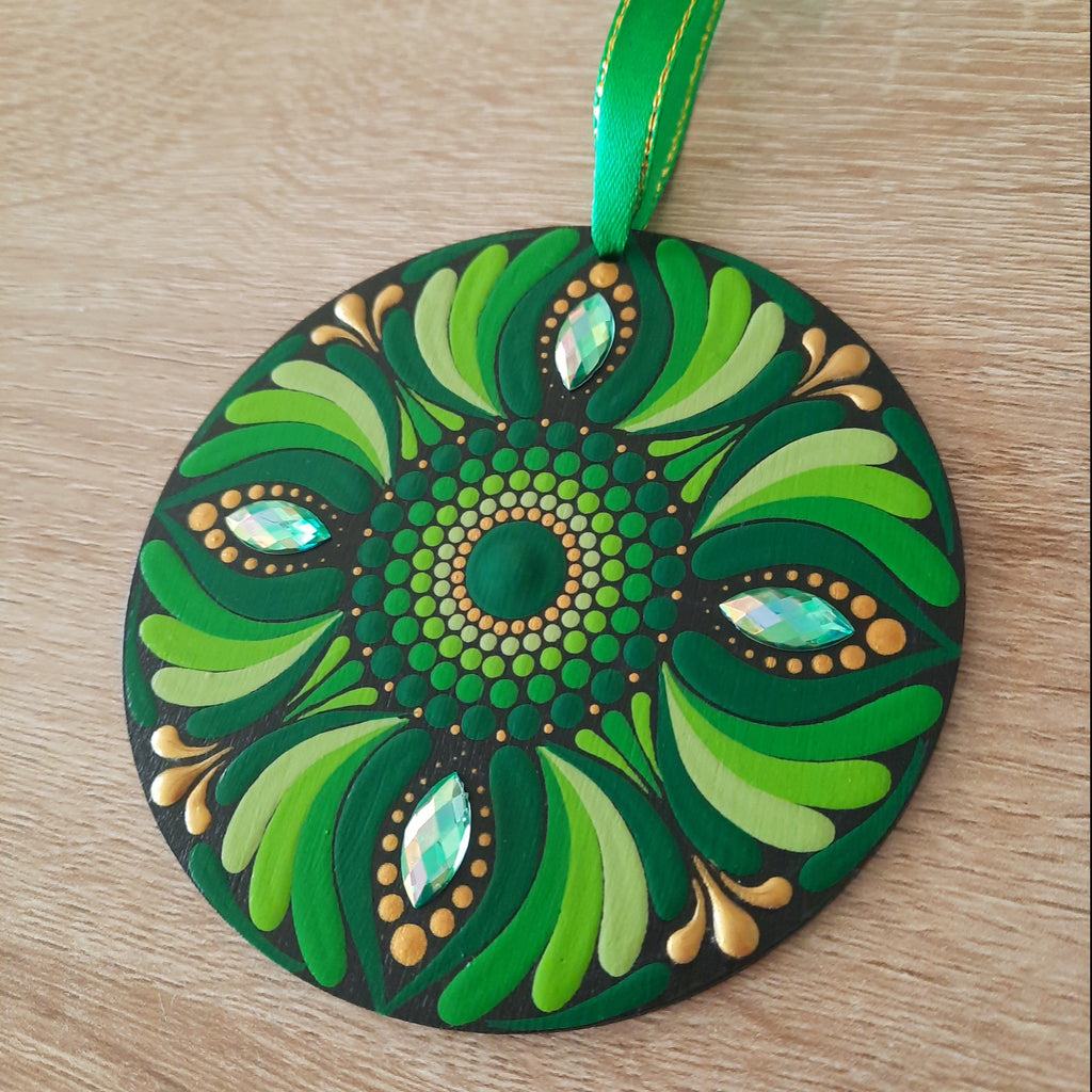 Green Mandala Ornament
