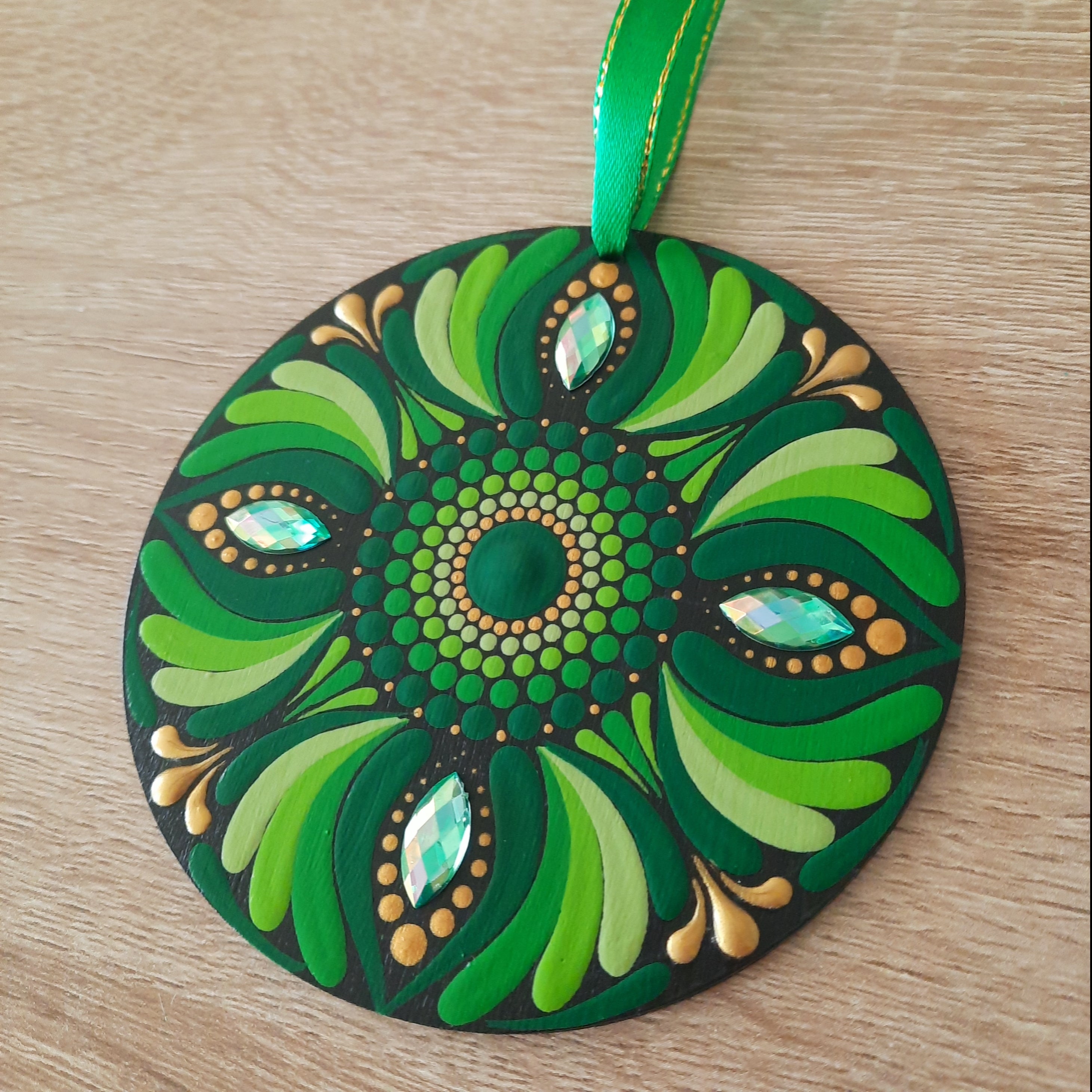 Green Mandala Ornament