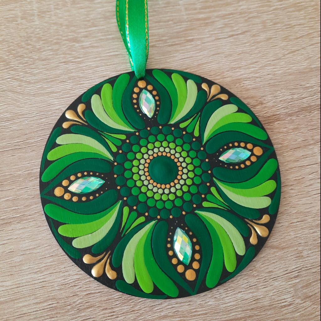 Green Mandala Ornament