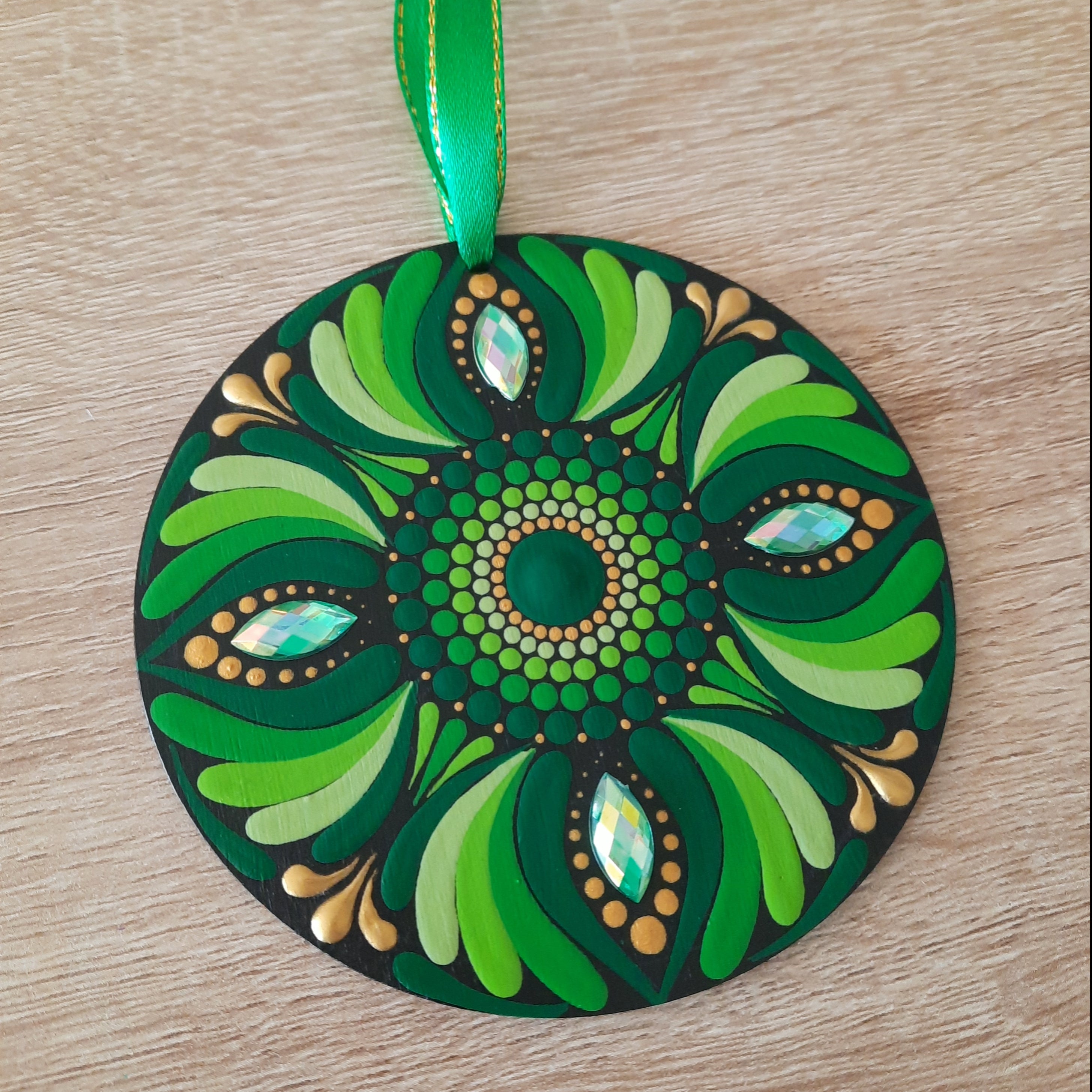 Green Mandala Ornament