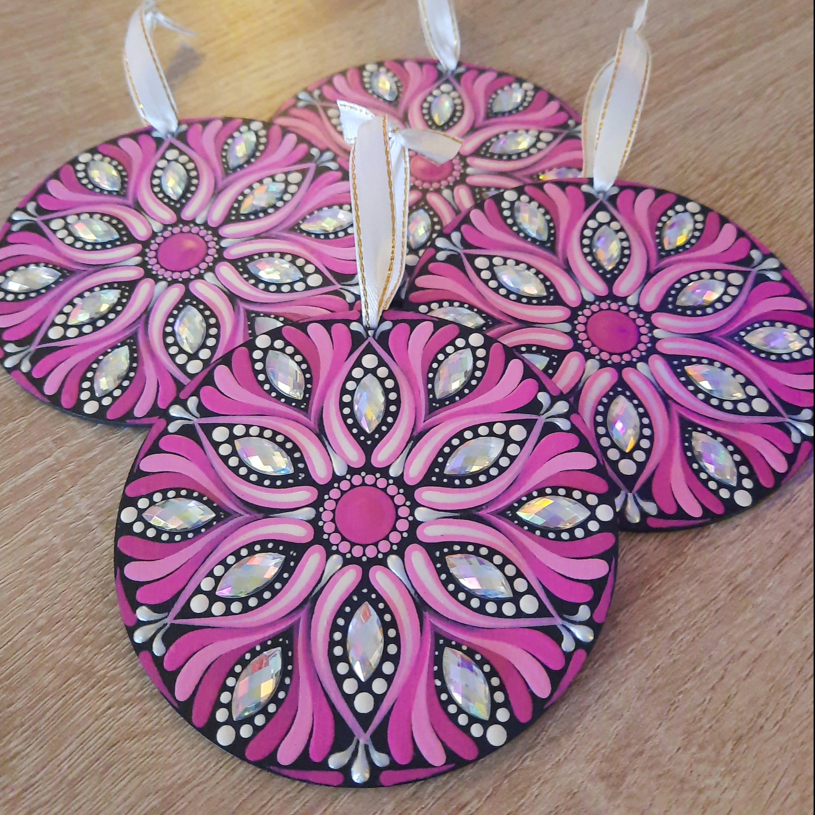 Pink Mandala Ornament