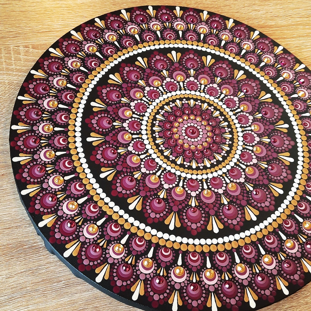 12" Berry Plum Mandala