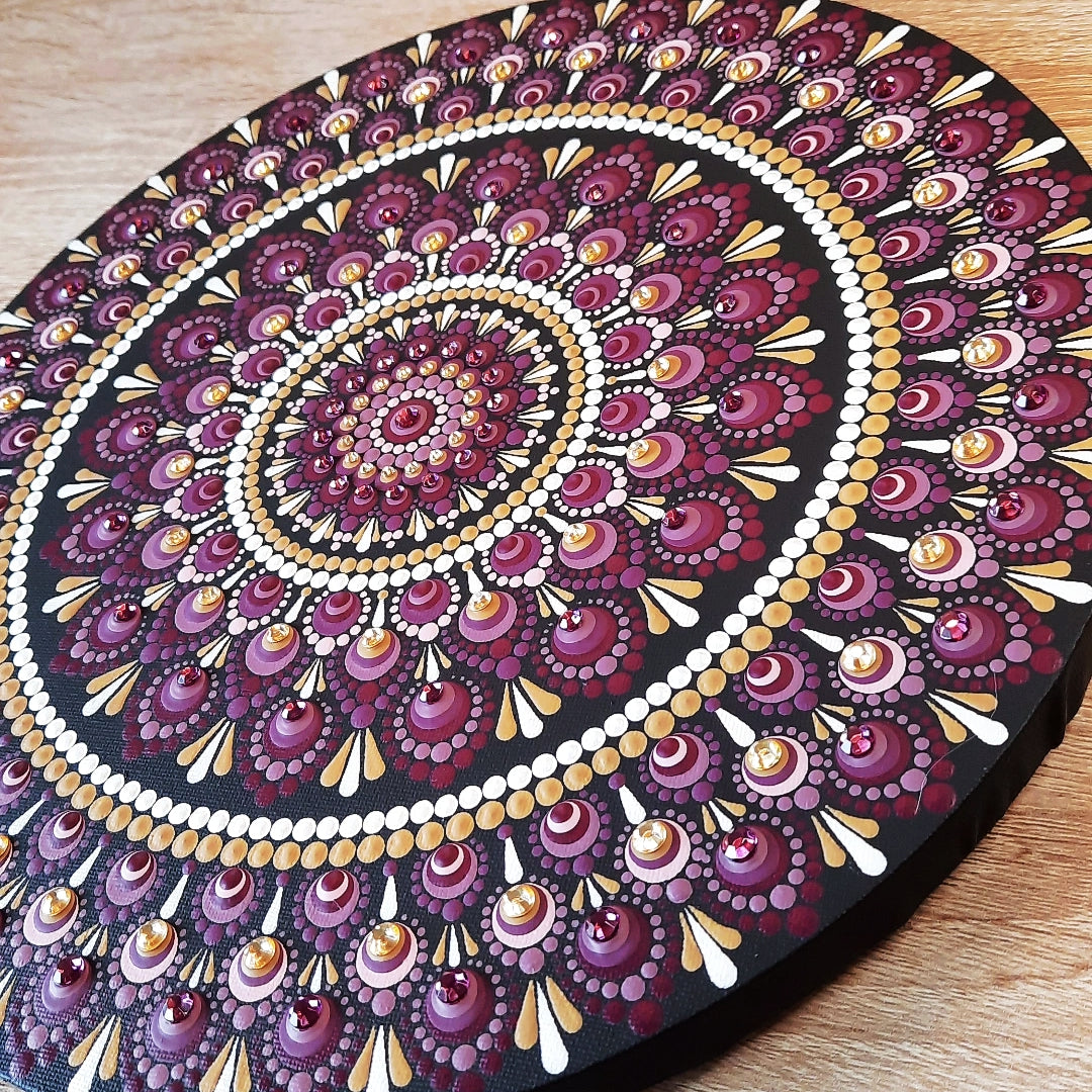 12" Berry Plum Mandala