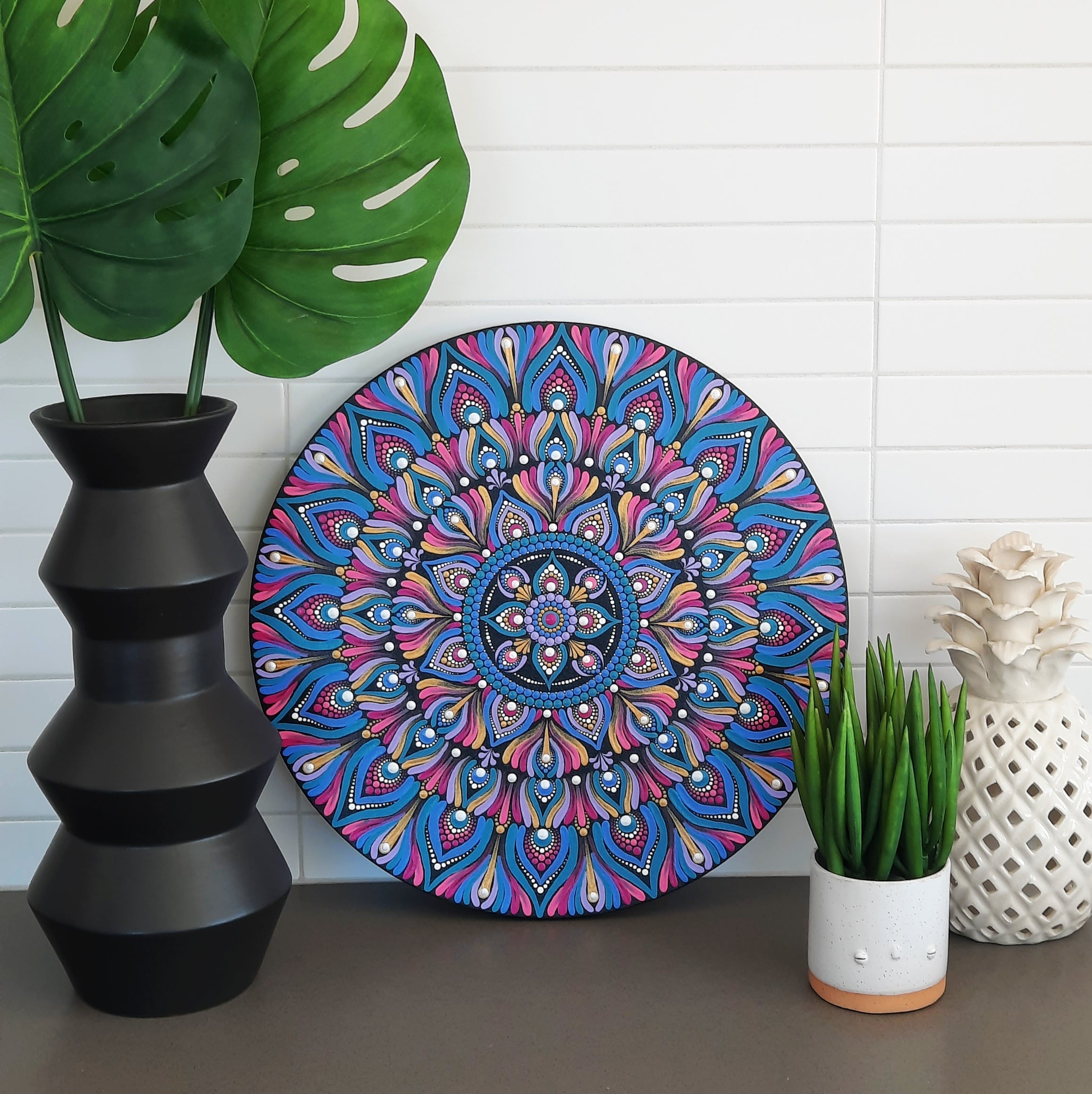 16" Multi-Colored Mandala