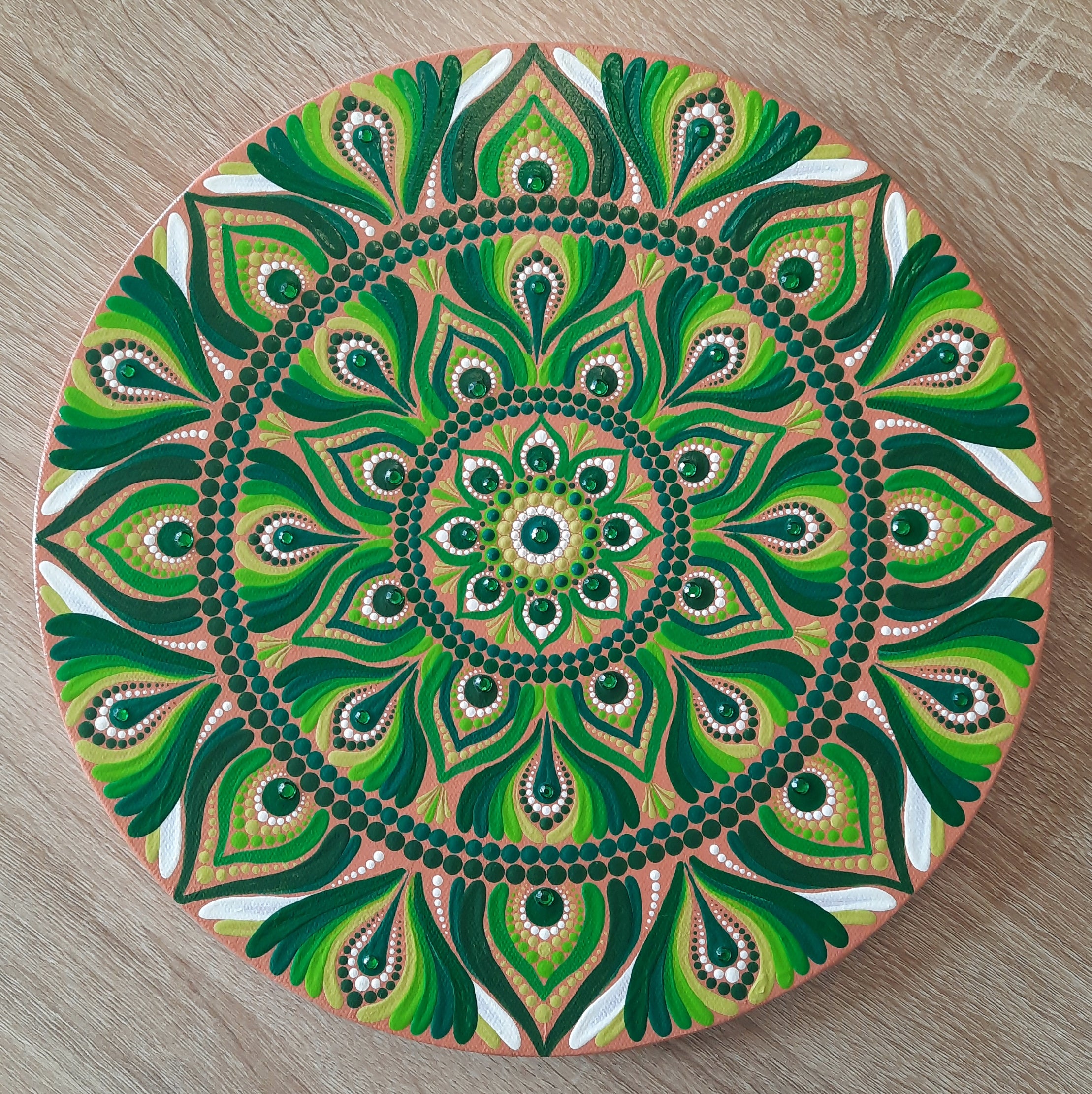12" Green Mandala