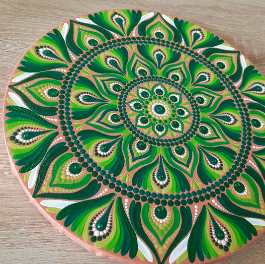 *12" Green Mandala